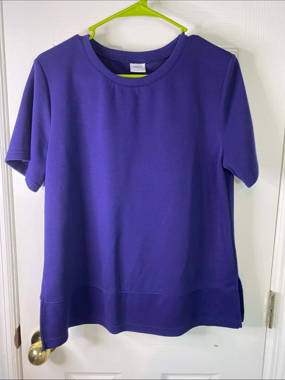 Xieerduo Crewneck Short-Sleeve Top Navy Size
  Large.